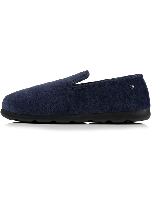 Chaussons charentaises souples en velours, ultra confortables homme Isotoner - Kiabi