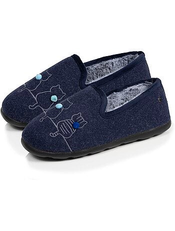 Chaussons charentaises souples, ultra confortables et légers, femme isotoner