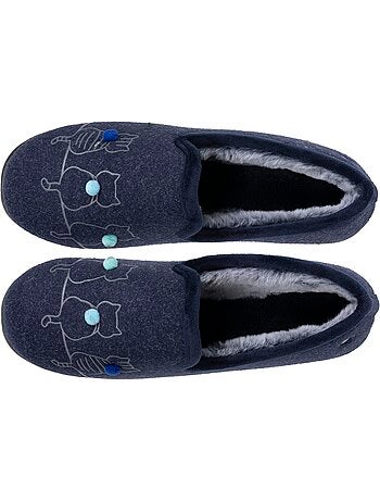 Chaussons charentaises souples, ultra confortables et légers, femme isotoner