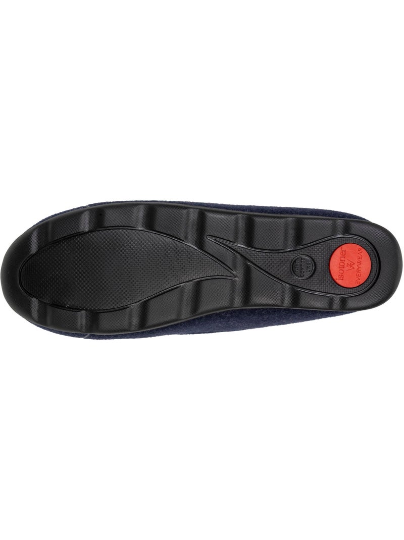 Chaussons charentaises souples, ultra confortables et légers, femme isotoner Bleu Bleu - Kiabi