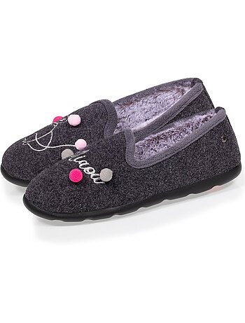 Chaussons charentaises souples, ultra confortables et légers, femme isotoner
