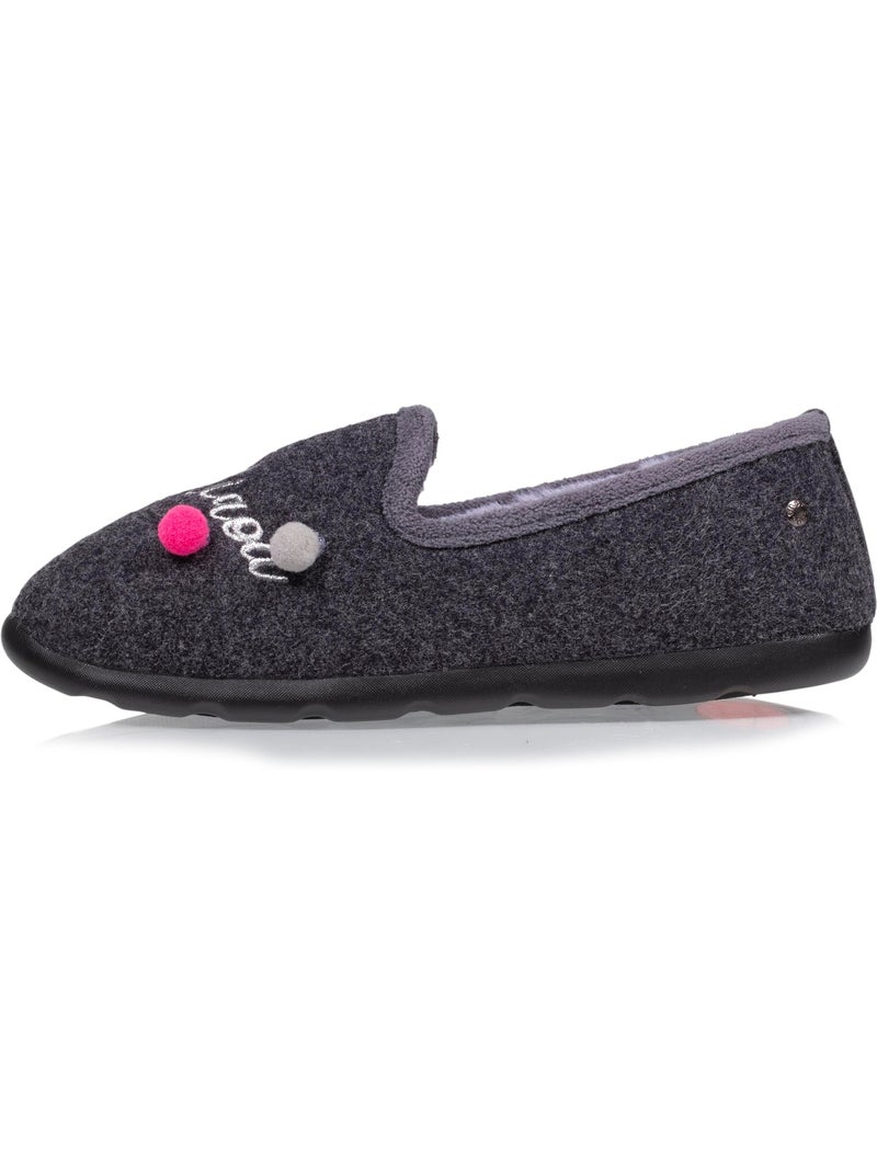 Chaussons charentaises souples, ultra confortables et légers, femme isotoner Gris chiné - Kiabi