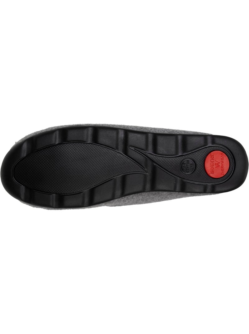 Chaussons charentaises souples, ultra confortables et légers, femme isotoner Gris Gris - Kiabi