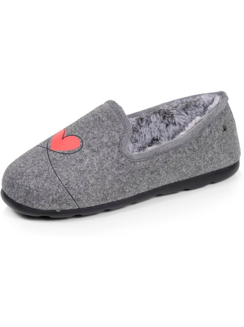 Chaussons charentaises souples, ultra confortables et légers, femme isotoner - Kiabi