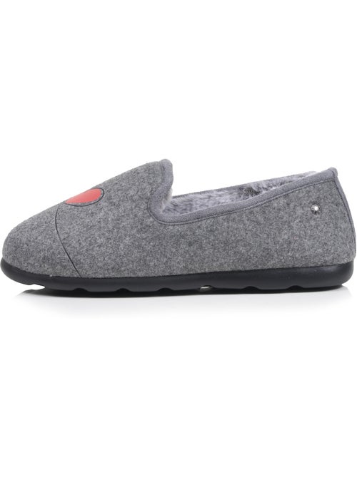 Chaussons charentaises souples, ultra confortables et légers, femme isotoner - Kiabi