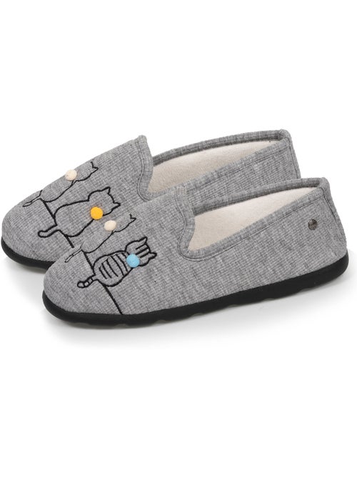 Chaussons charentaises souples, ultra confortables et légers, technologie everywear, femme Isotoner - Kiabi