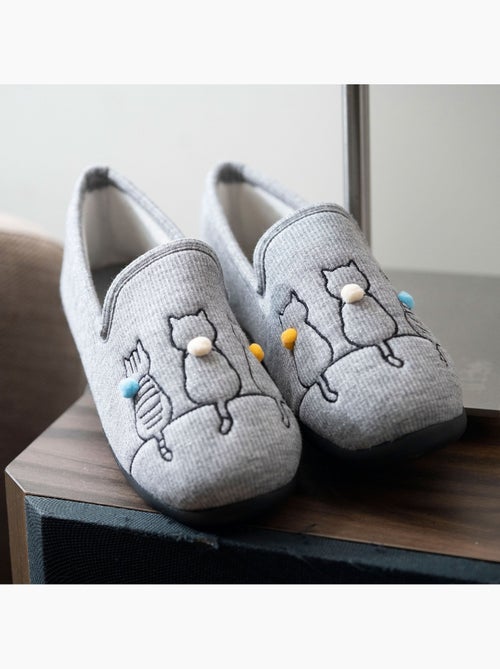 Chaussons charentaises souples, ultra confortables et légers, technologie everywear, femme Isotoner - Kiabi