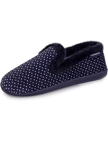 Chaussons charentaises soutien voûte plantaire, mémoire de femme isotoner