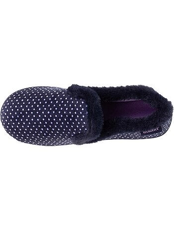 Chaussons charentaises soutien voûte plantaire, mémoire de femme isotoner