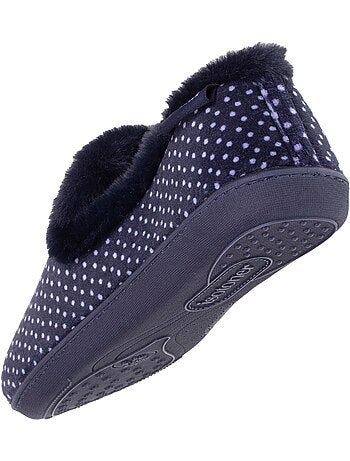 Chaussons charentaises soutien voûte plantaire, mémoire de femme isotoner