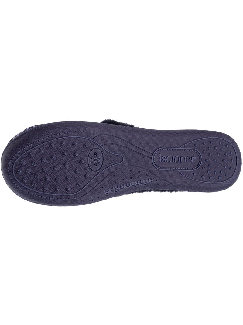 Chaussons charentaises soutien voûte plantaire, mémoire de femme Isotoner Multicolore - Kiabi