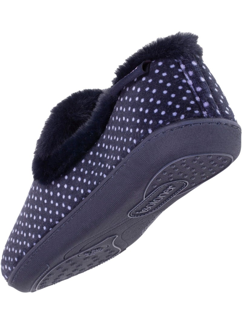 Chaussons charentaises soutien voûte plantaire, mémoire de femme Isotoner Multicolore - Kiabi