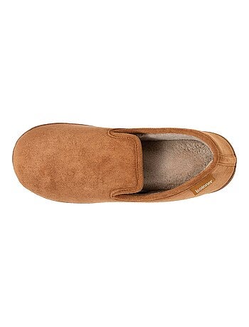 Chaussons charentaises suédine, chauds, confortables homme Isotoner