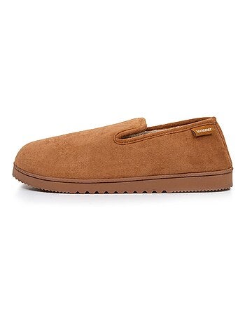 Chaussons charentaises suédine, chauds, confortables homme Isotoner