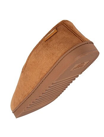 Chaussons charentaises suédine, chauds, confortables homme Isotoner