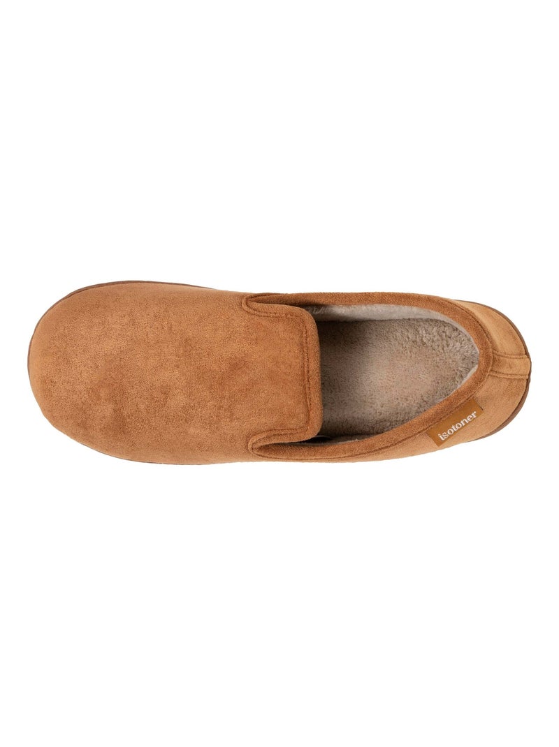 Chaussons charentaises suédine, chauds, confortables homme Isotoner Camel - Kiabi