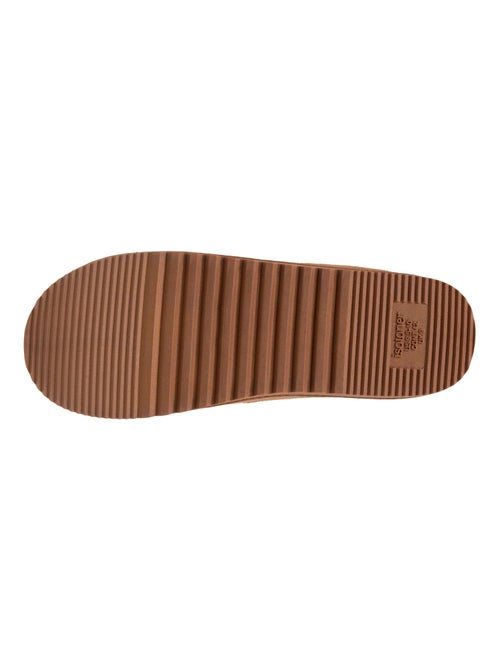 Chaussons charentaises suédine, chauds, confortables homme Isotoner - Kiabi