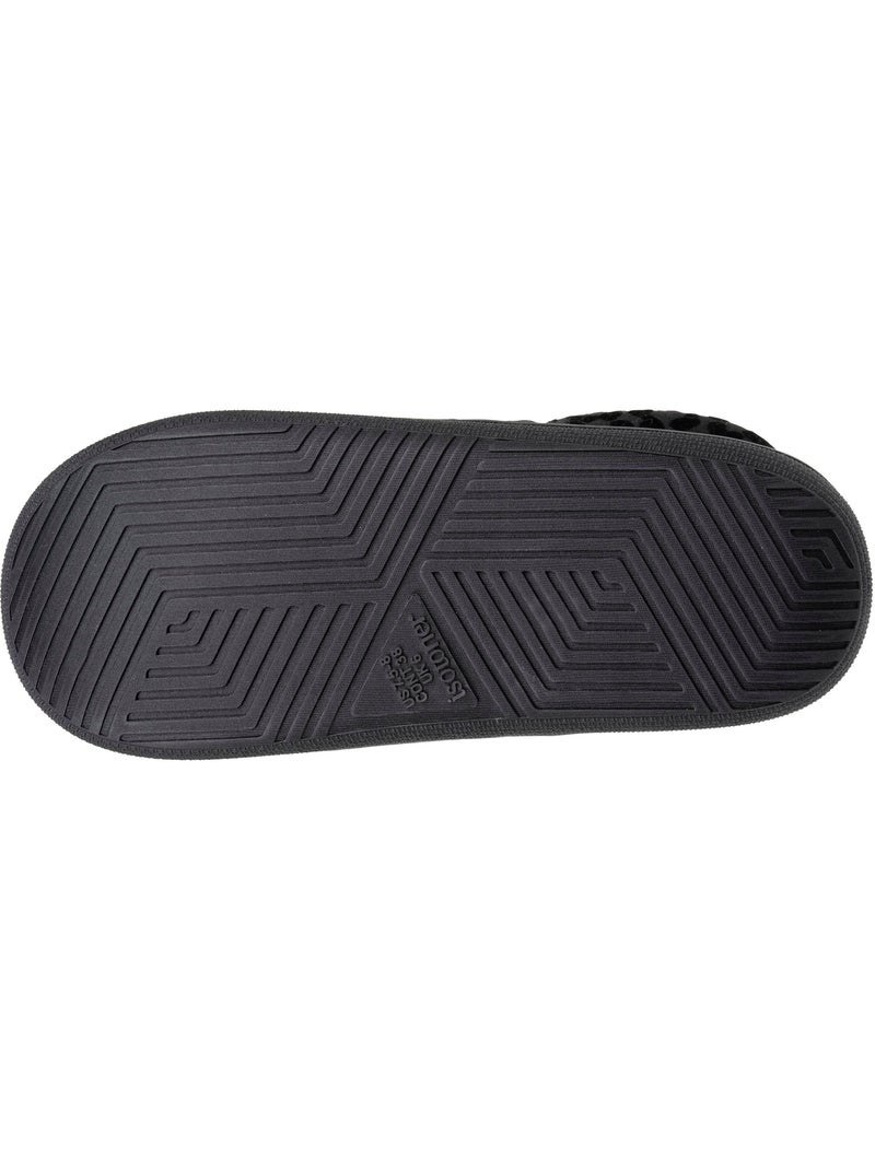 Chaussons charentaises suédine semelle bloup extra confort femme Isotoner Noir - Kiabi