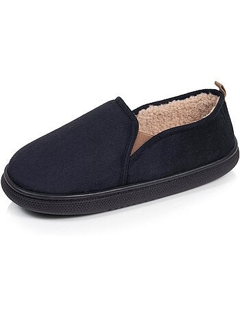 Chaussons charentaises suédine semelle bloup extra confort homme isotoner