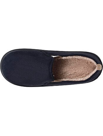 Chaussons charentaises suédine semelle bloup extra confort homme isotoner