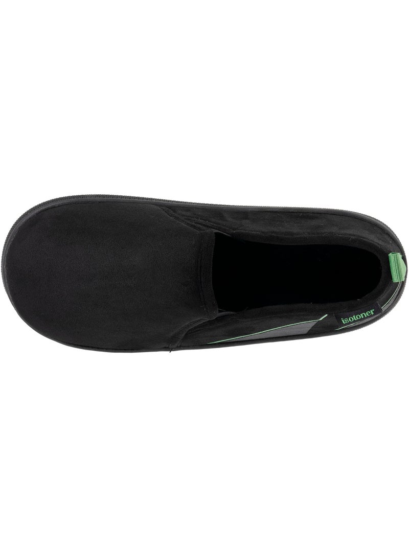 Chaussons charentaises suédine, semelle bloup XTRA confort, bon homme Isotoner Noir - Kiabi