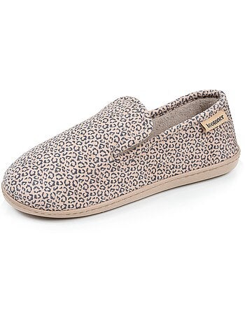 Chaussons charentaises velours semelle ergonomique mousse à femme Isotoner