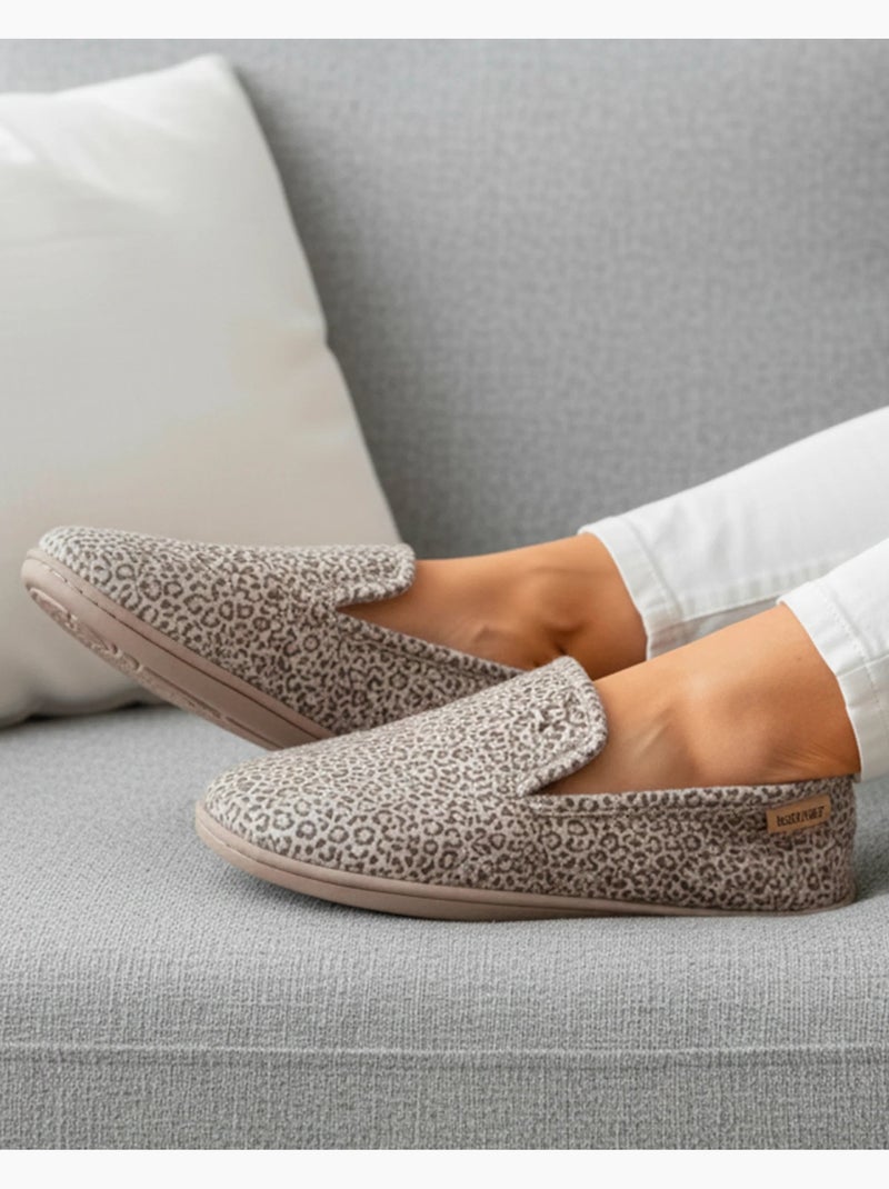 Chaussons charentaises suédine semelle ergonomique mousse à femme Isotoner Beige - Kiabi