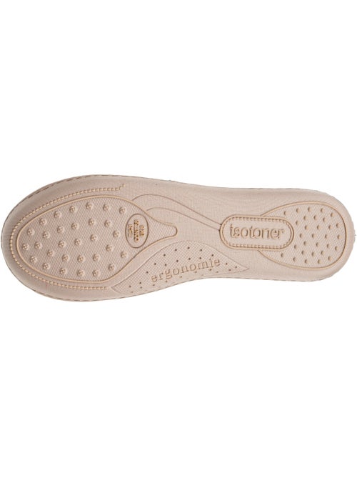 Chaussons charentaises suédine semelle ergonomique mousse à femme Isotoner - Kiabi