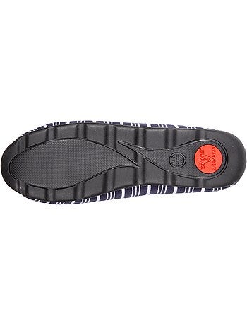 Chaussons charentaises très confortables, en jersey bio femme isotoner