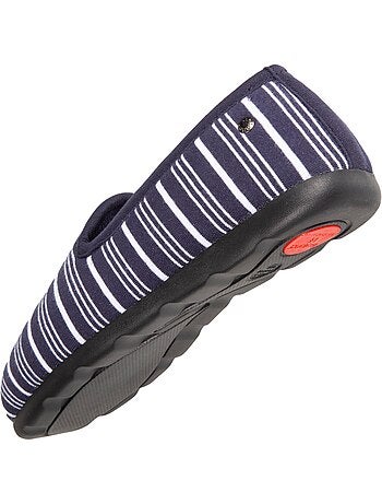 Chaussons charentaises très confortables, en jersey bio femme isotoner