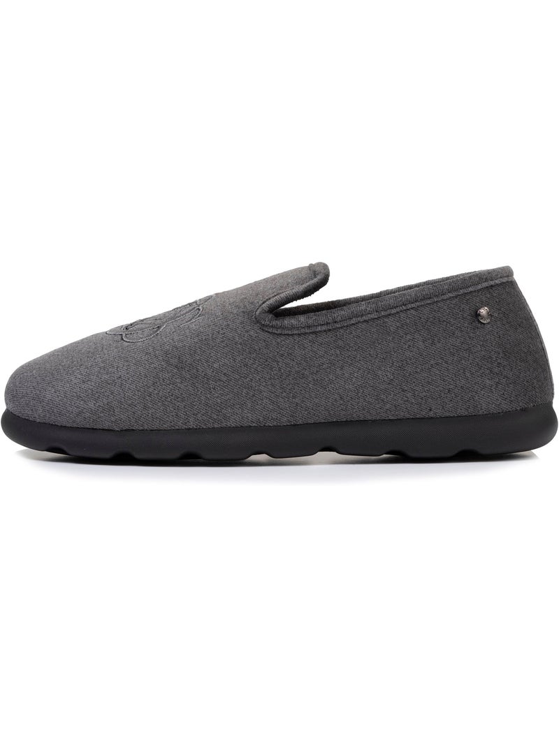 Chaussons charentaises ultra confortables et chauds, homme Gris chiné - Kiabi