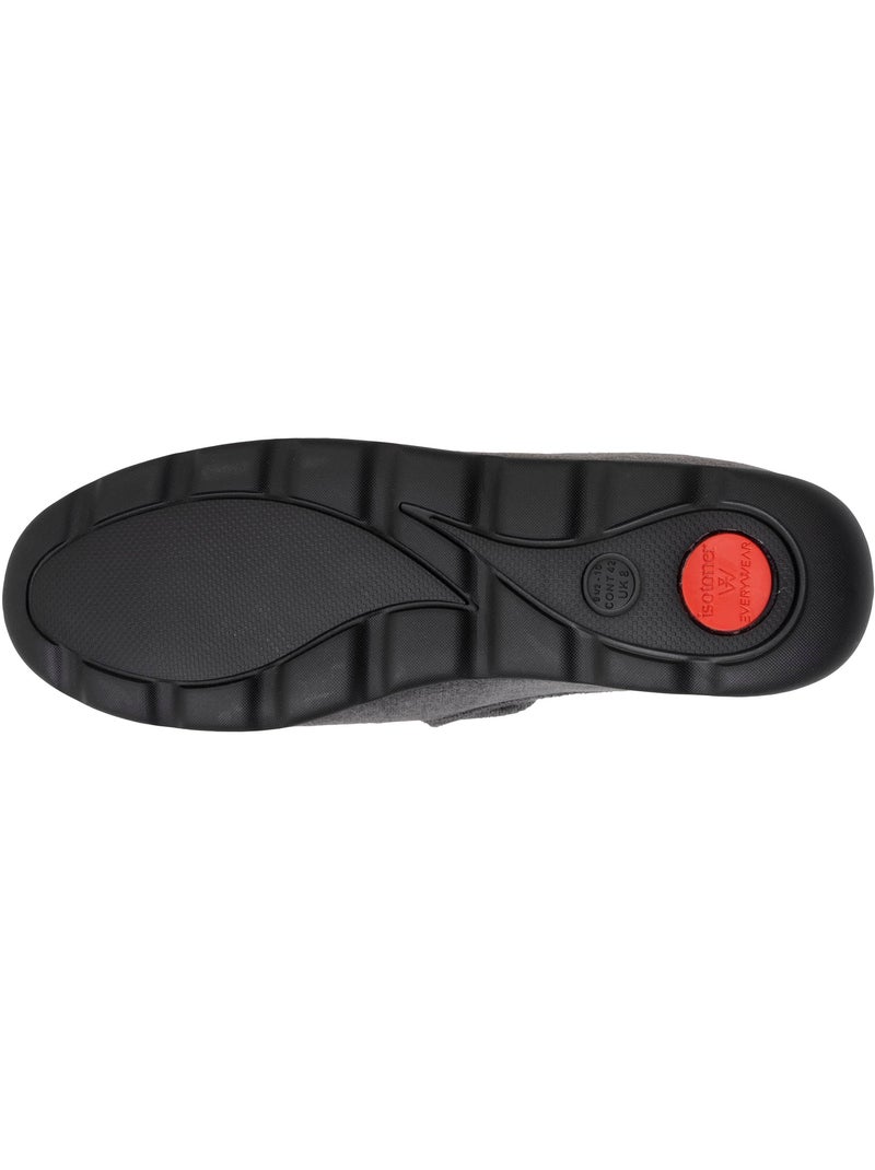 Chaussons charentaises ultra confortables et chauds, homme Gris chiné - Kiabi