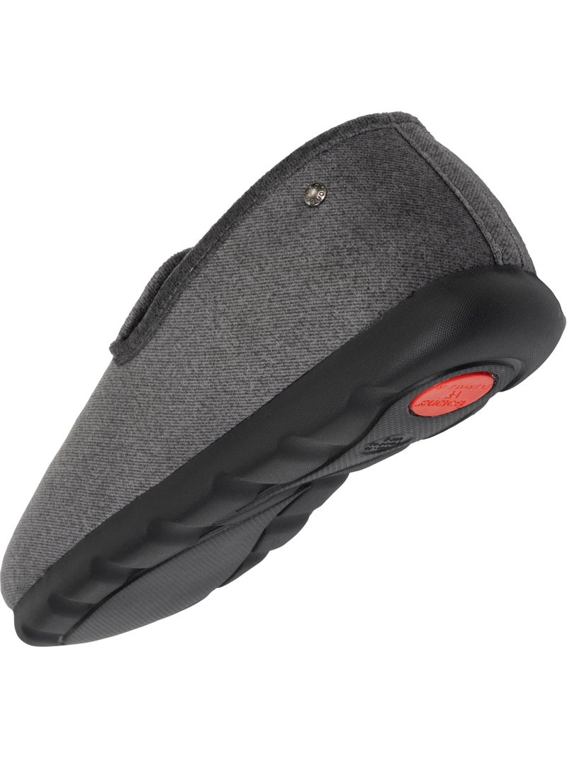 Chaussons charentaises ultra confortables et chauds, homme Gris chiné - Kiabi