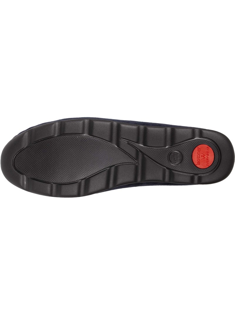 Chaussons charentaises ultra confortables et chauds, homme isotoner Bleu marine - Kiabi