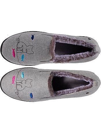 Chaussons charentaises ultra confortables et légères, faciles à femme