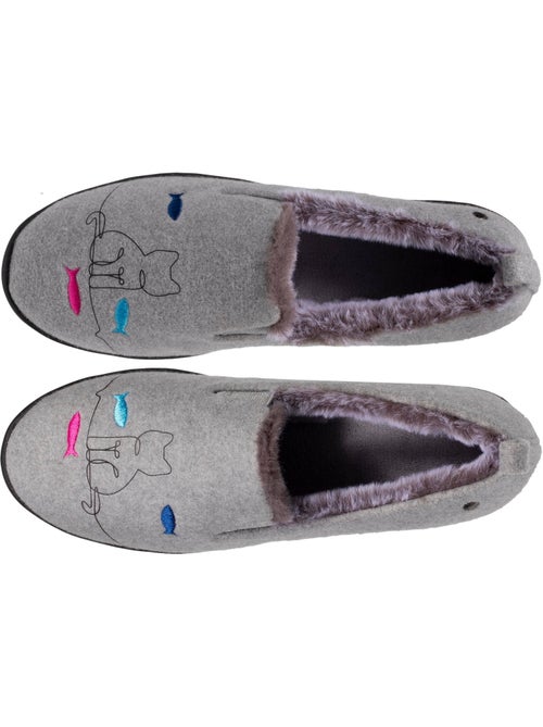 Chaussons charentaises ultra confortables et légères, faciles à femme isotoner - Kiabi