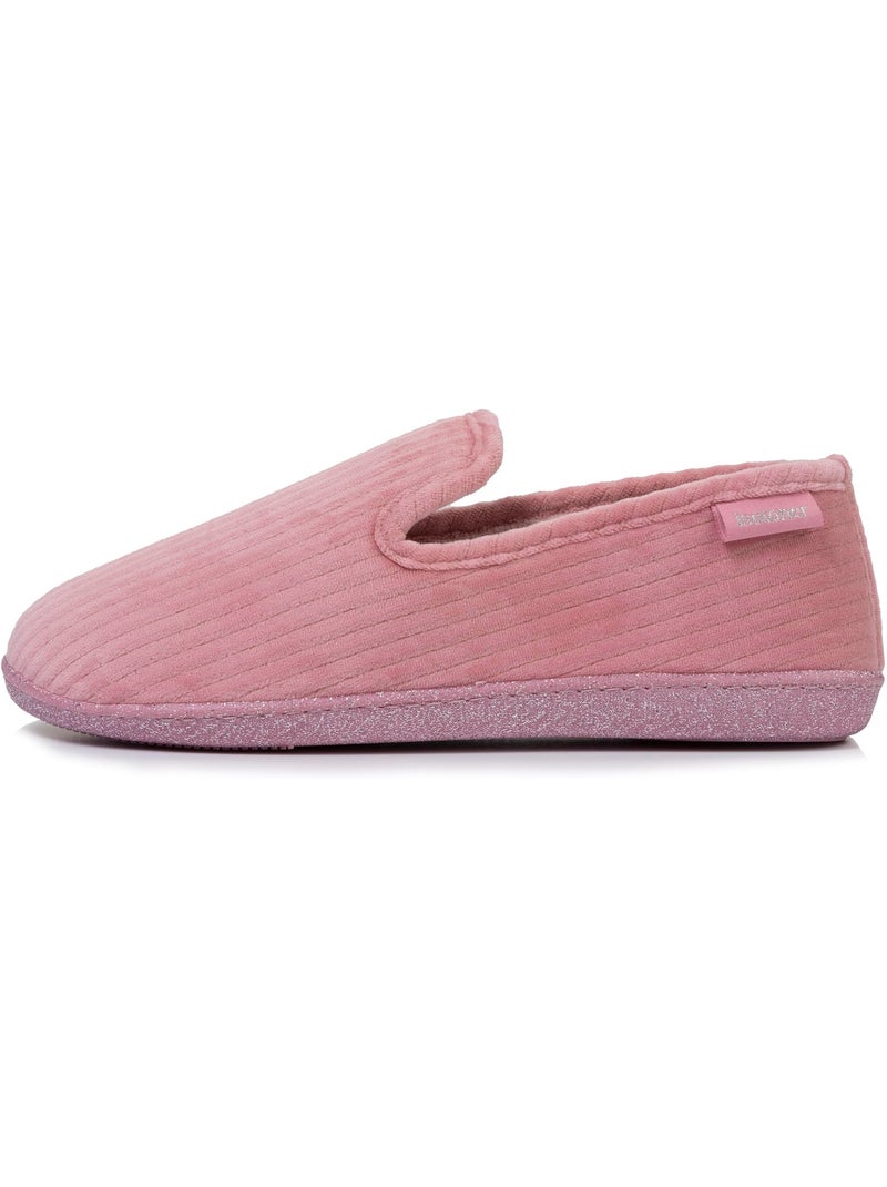 Chaussons charentaises ultra confortables semelle à mémoire de femme Rose - Kiabi