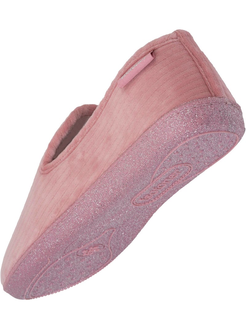 Chaussons charentaises ultra confortables semelle à mémoire de femme Rose - Kiabi