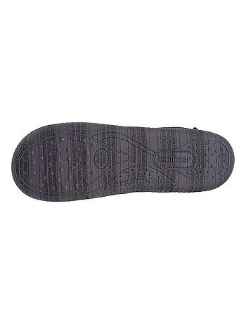 Chaussons charentaises ultra confortables semelle à mémoire de forme homme Isotoner