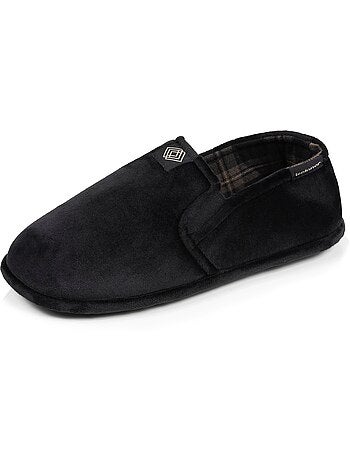 Chaussons charentaises jersey, facile à enfiler, élastique de homme Isotoner