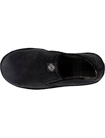 Chaussons charentaises jersey, facile à enfiler, élastique de homme Isotoner