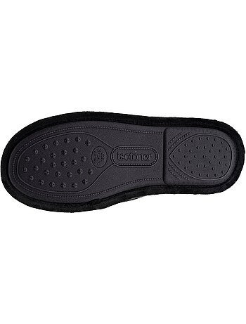 Chaussons charentaises jersey, facile à enfiler, élastique de homme Isotoner