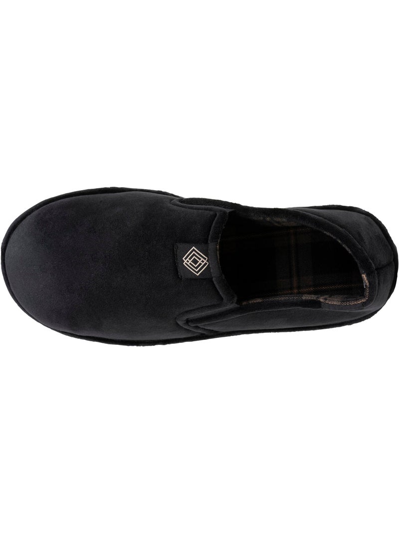 Chaussons charentaises velours doux, sans-gêne, maintien le homme Isotoner Noir Marron - Kiabi