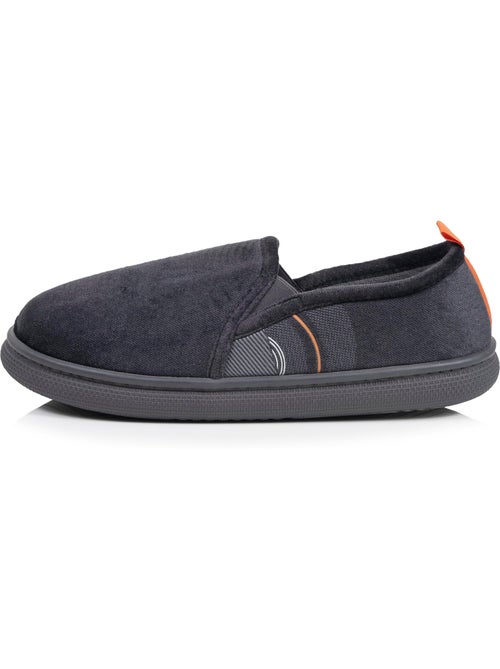 Chaussons charentaises velours semelle bloup extra confort homme isotoner - Kiabi