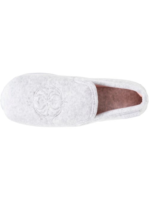 Chaussons charentaises velours semelle ergonomique mousse à femme Isotoner - Kiabi