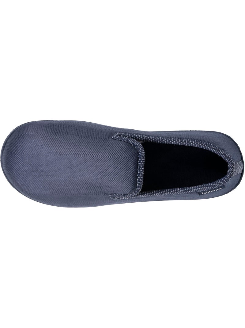 Chaussons charentaises velours, semelle ergonomique, mousse à homme Isotoner Bleu marine - Kiabi