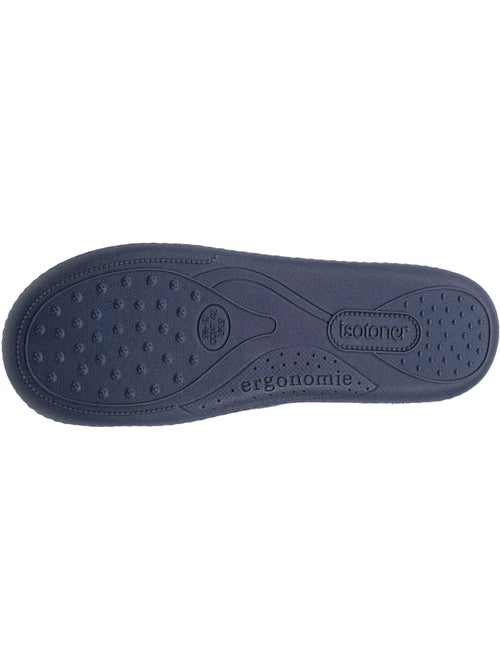 Chaussons charentaises velours, semelle ergonomique, mousse à homme Isotoner - Kiabi