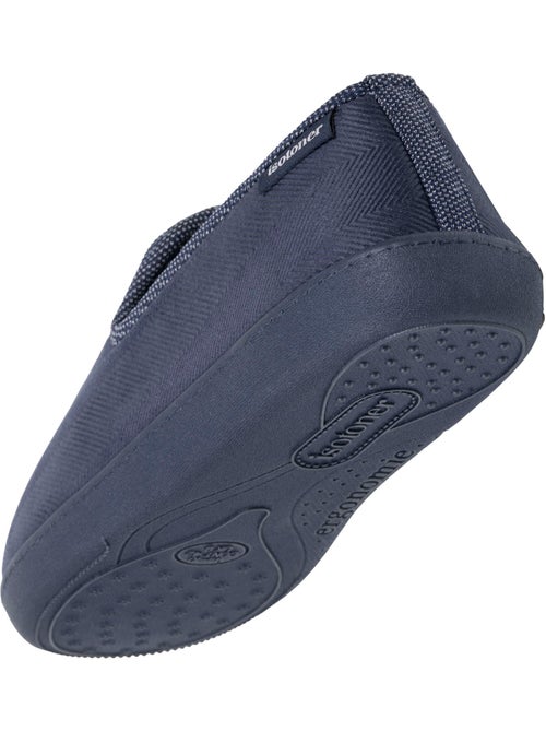 Chaussons charentaises velours, semelle ergonomique, mousse à homme Isotoner - Kiabi