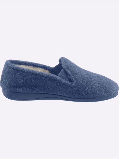 Chaussons chauds en feutre avec intérieur en laine et semelle en caoutchouc - taille standard - witt - Kiabi