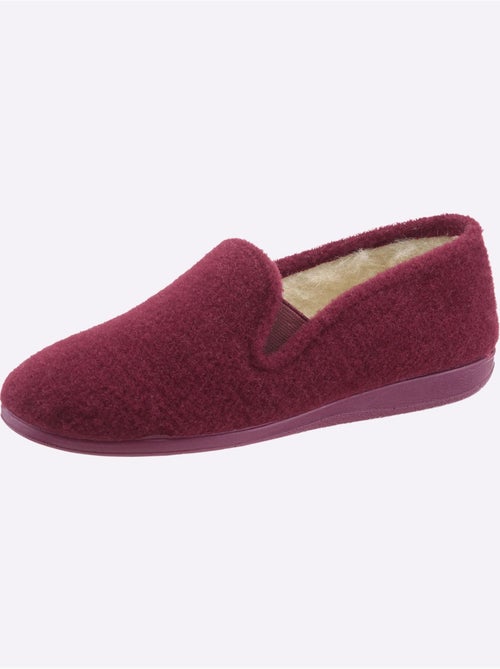 Chaussons chauds en feutre avec intérieur en laine et semelle en caoutchouc - taille standard - witt - Kiabi